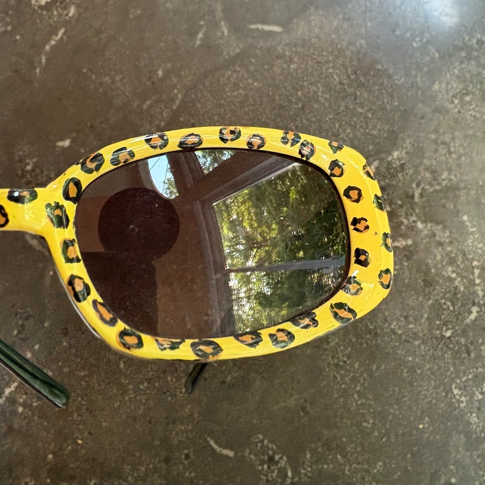 Animal print sunglasses - yellow/brown/black - Picture 10 of 12